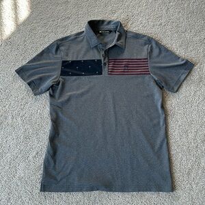 Travis Mathew American Flag Polo (M)